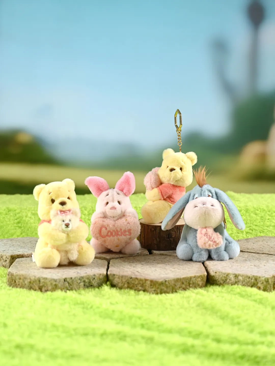 Plush keychains and charms