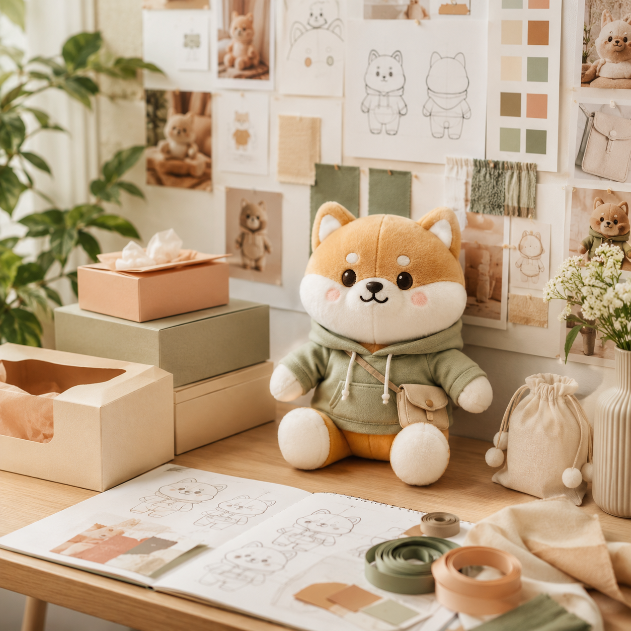 Licensed plush display image