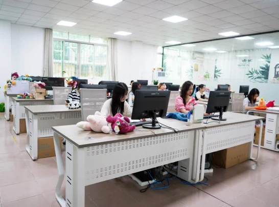 Real design department area at Toy Gift Supply plush toy factory
