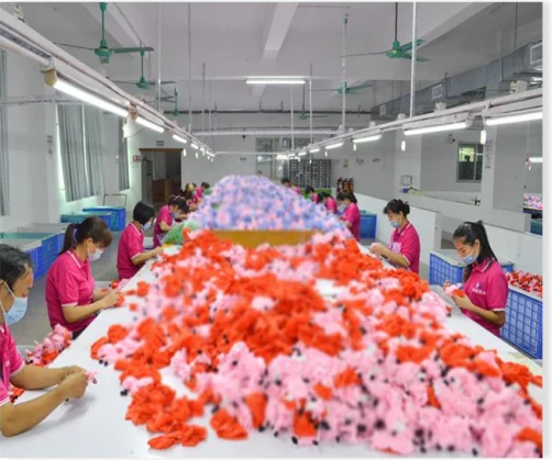 Real handcrafting & finishing area at Toy Gift Supply plush toy factory