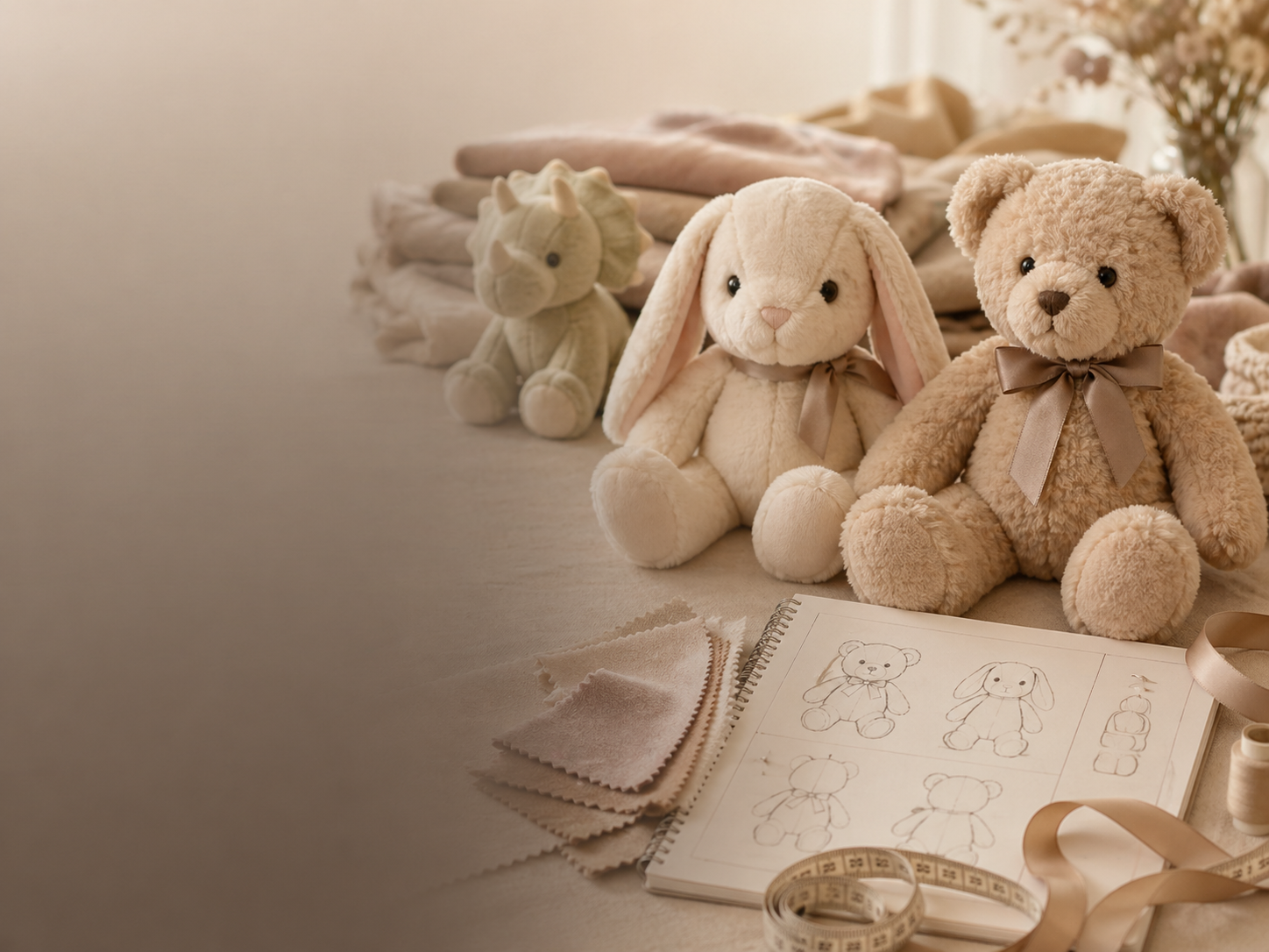 Custom plush toy OEM and ODM sample development