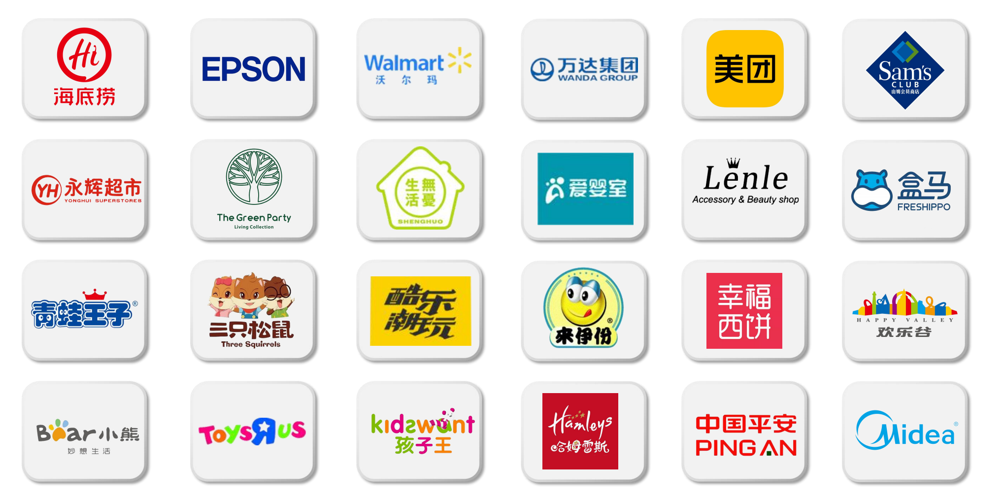 Cooperation brands, retailers and partner channels for plush toy supply