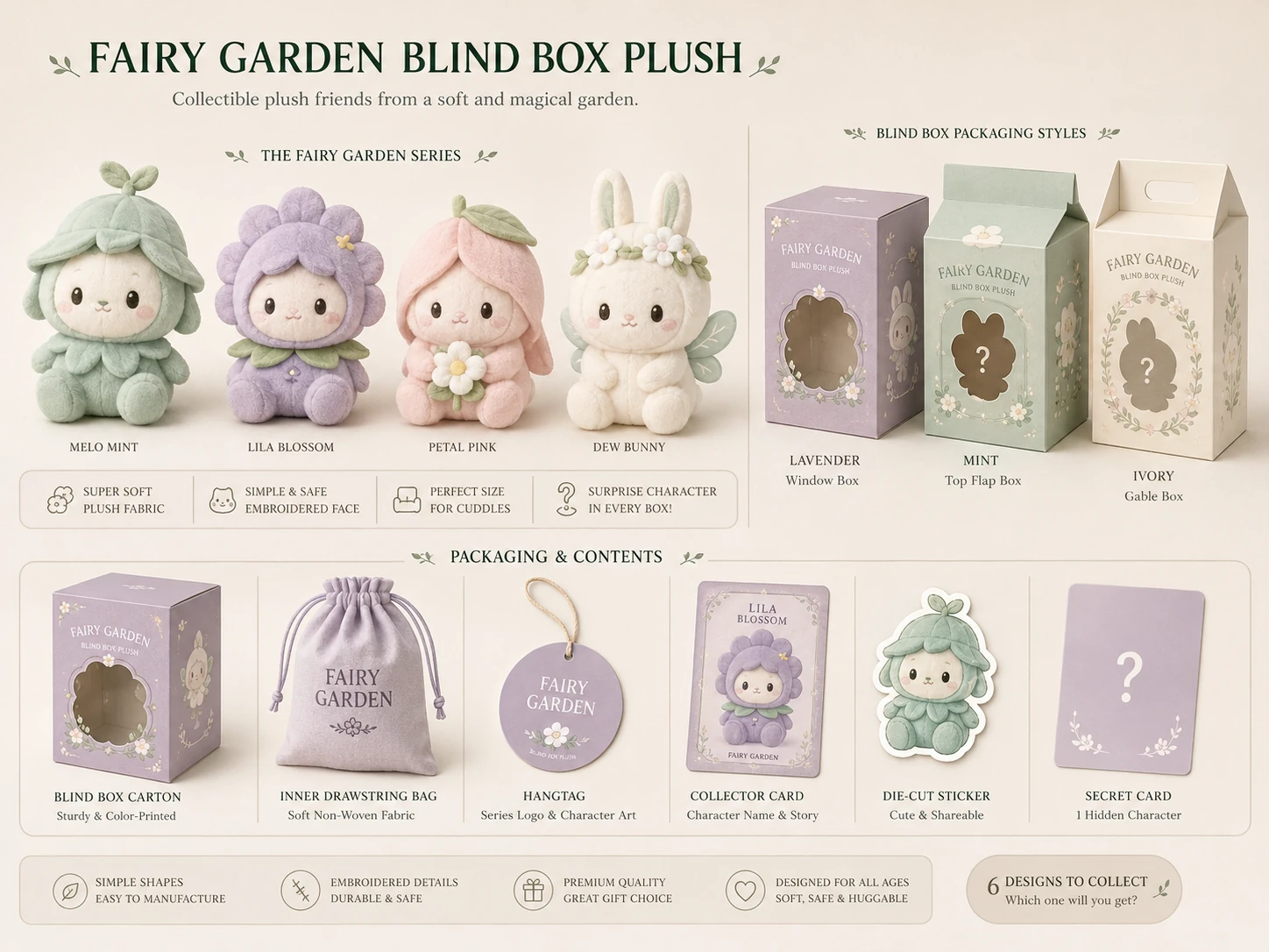Fairy Garden plush collection board