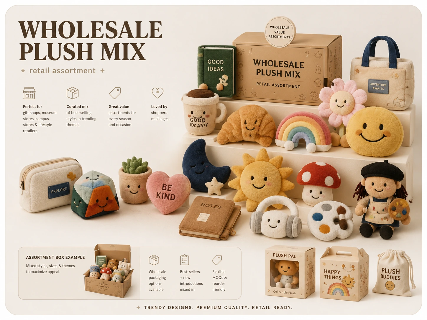 Wholesale Plush Mix plush collection board