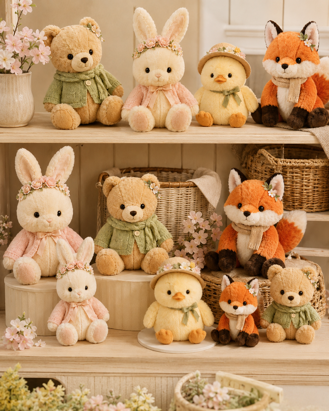 Licensed brand plush portfolio display