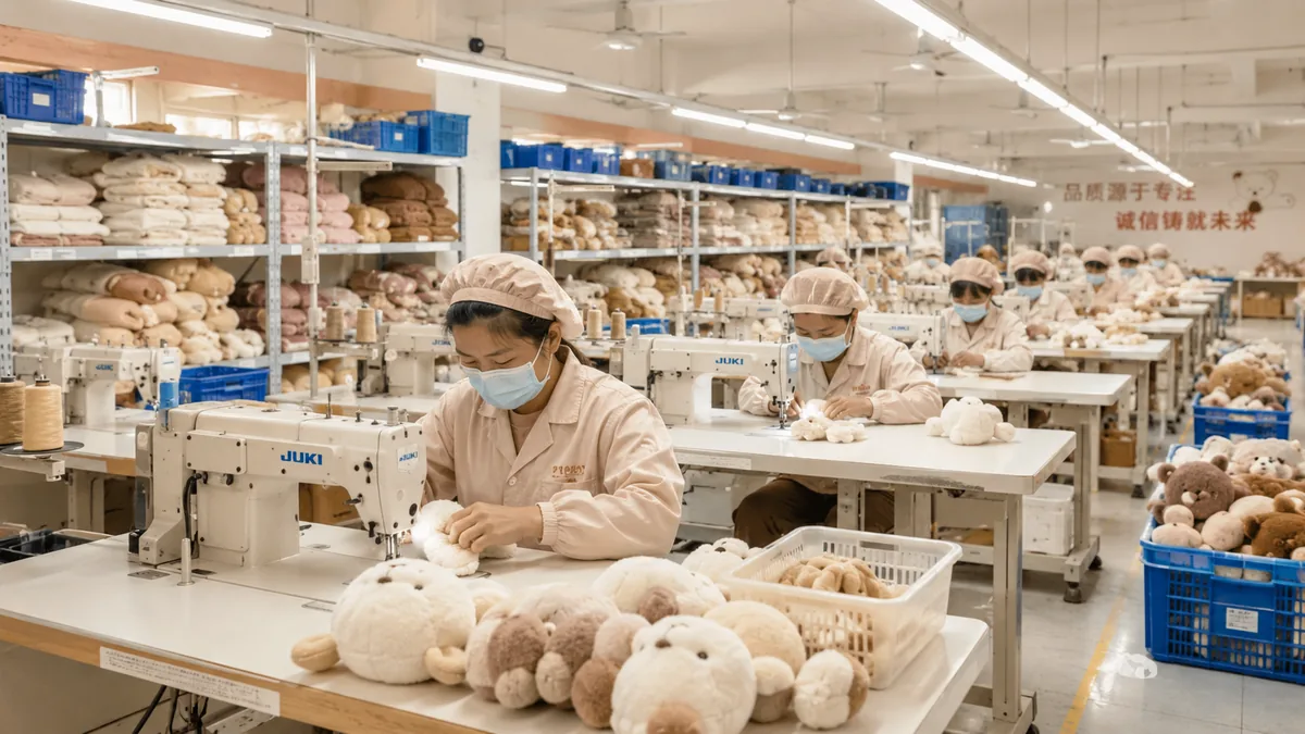 Plush toy sewing workshop